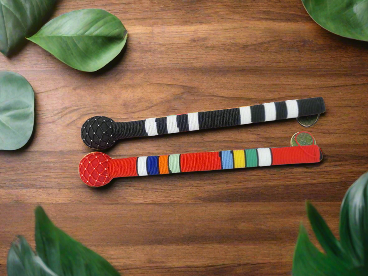 African Beaded Dugu Stick