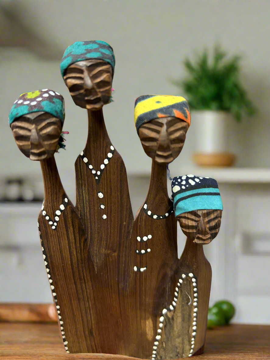 African Wooden Family Tree