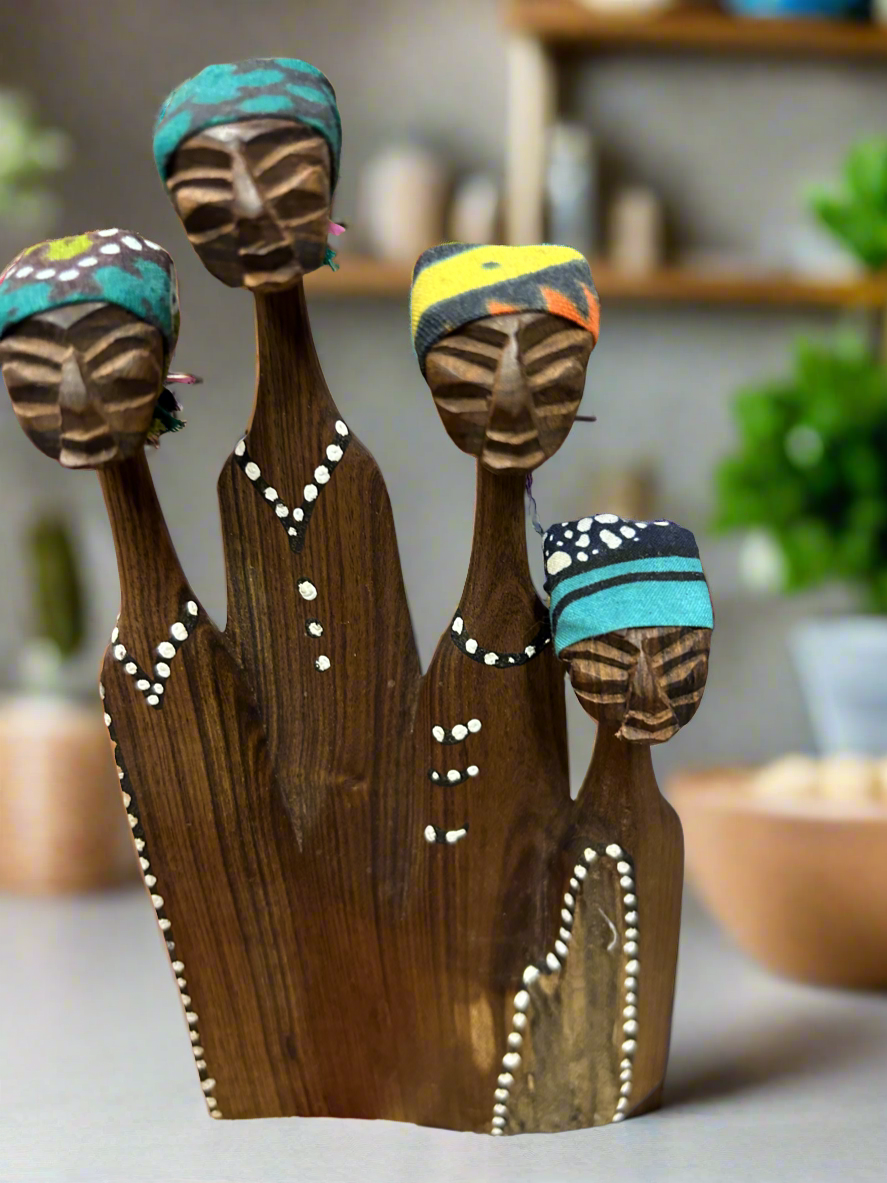 African Wooden Family Tree