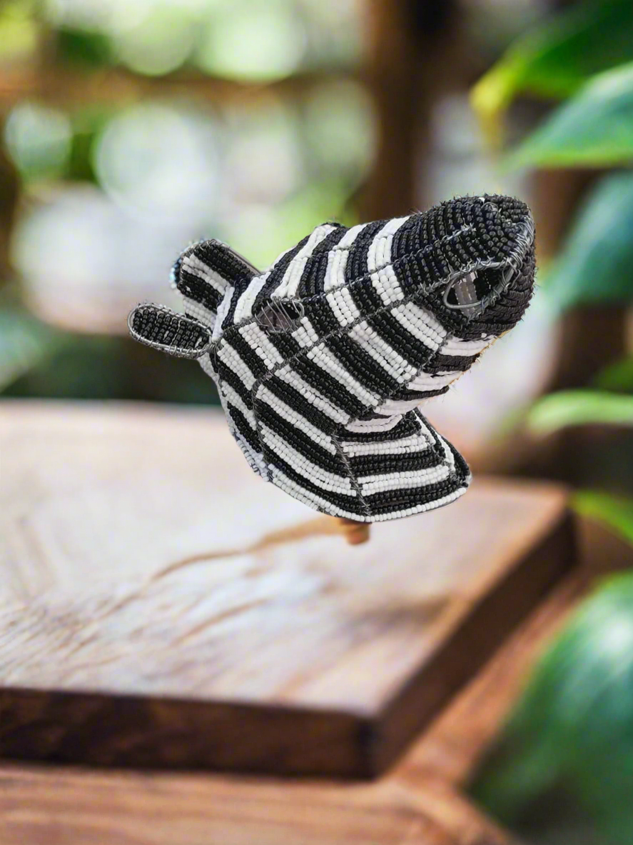 African Wire Beaded Zebra