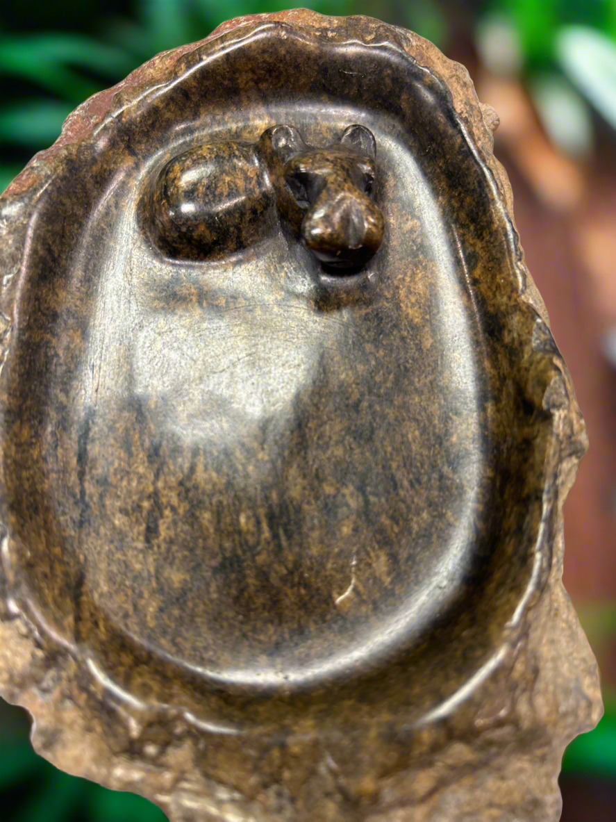 African Crafted Hippo Ashtray