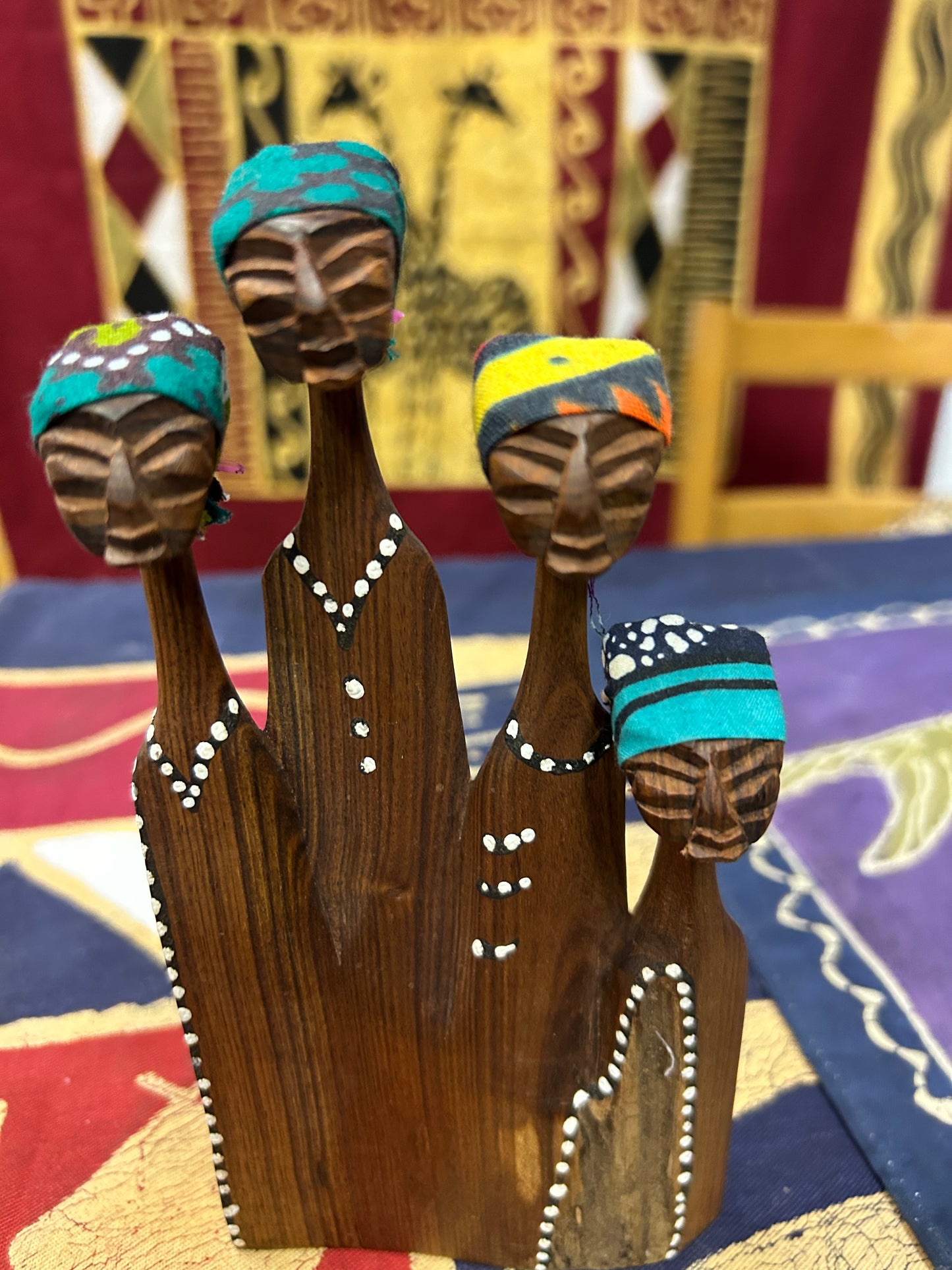 African Wooden Family Tree