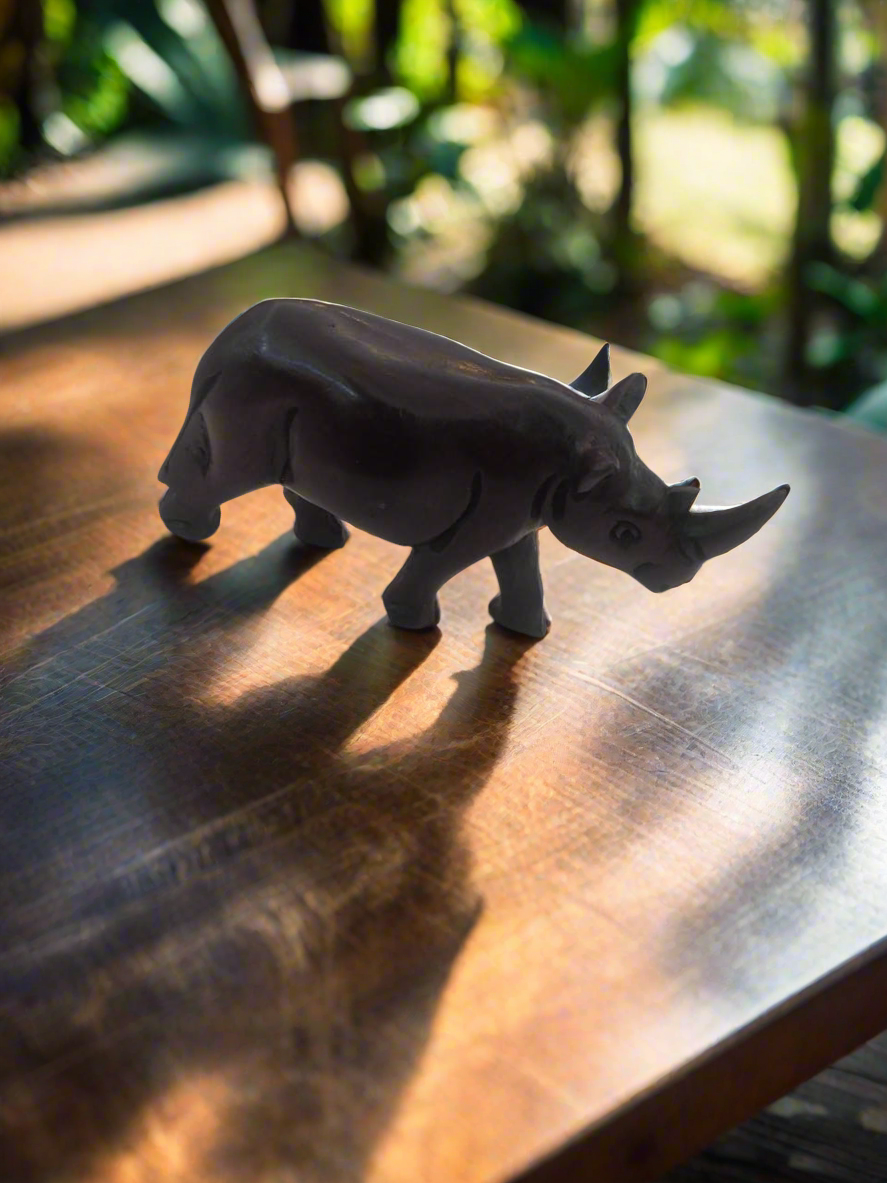 African Wooden Black Rhino