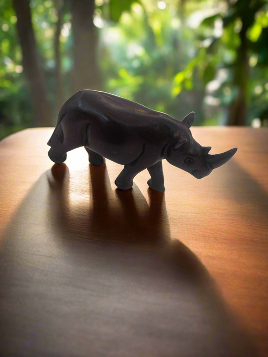 African Wooden Black Rhino