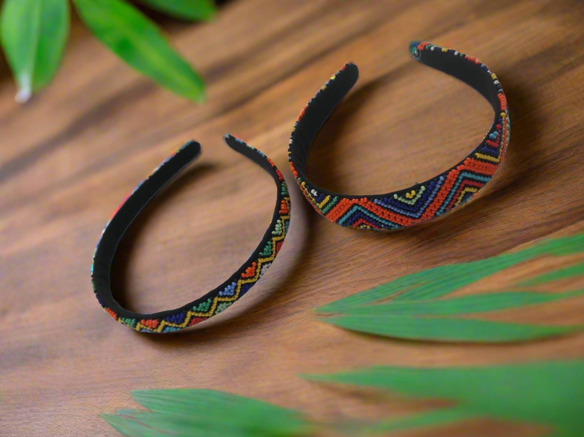 African Beaded Headband