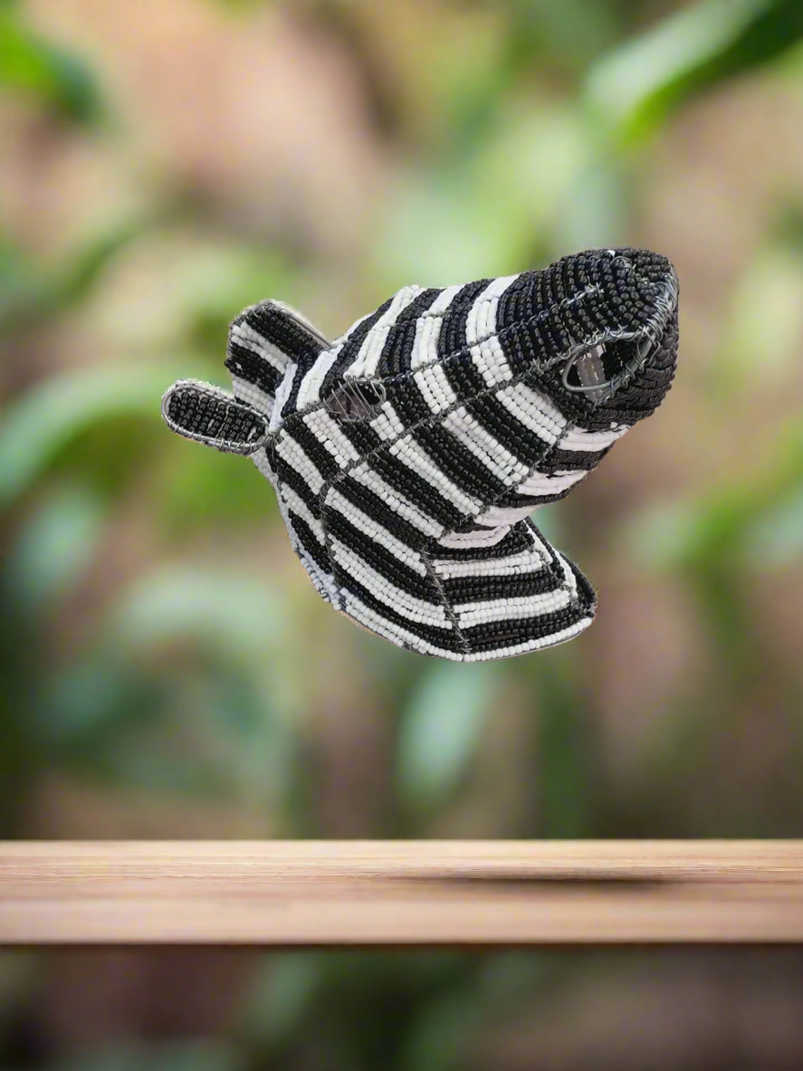 African Wire Beaded Zebra